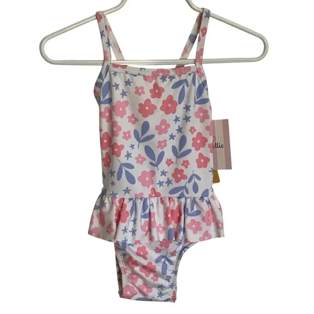 James & Lottie Lainey Swim, Pink and Lavender Floral NWT size‎ 18mo
